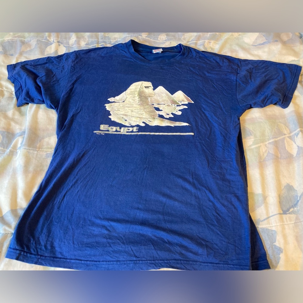 Egyptian Tourist T-shirt with Egypt & Sphinx Sightseeing Giza, Egypt, Unisex